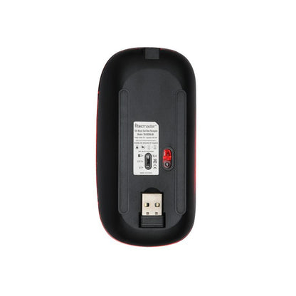 Mouse Inalambrico 2.4 Y Bluetooth Recargable Negro