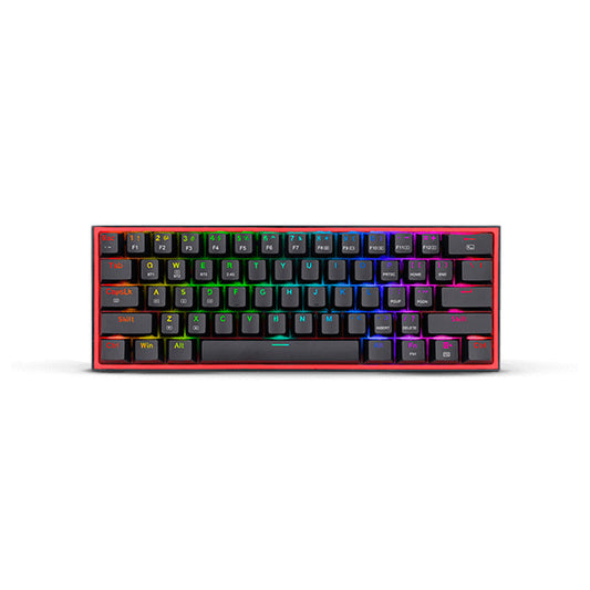 Redragon Teclado Mecanico Fizz 60% RGB Black Red Ingle Cable