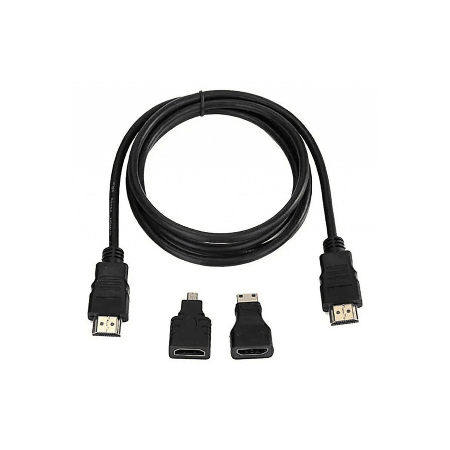 Cable Hdmi Con Adaptador A Mini y Micro Hdmi Full Hd 1.5 Mts