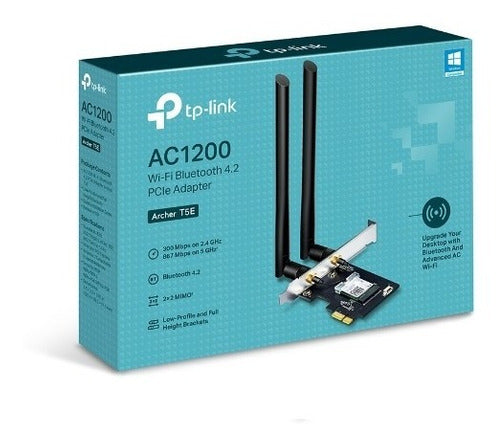 Tp-link Adaptador Ac1200 Wi-fi Bluetooth 4.2pcie Archer T5e