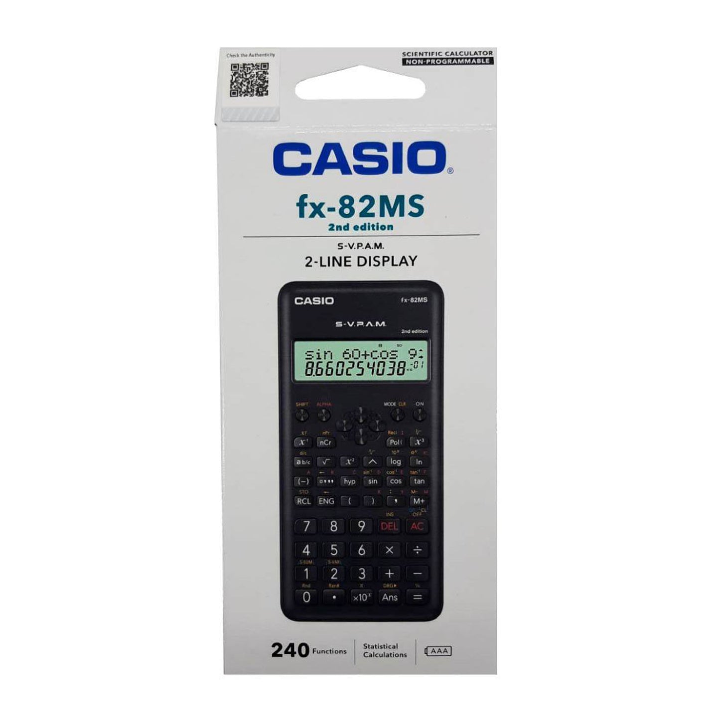 Calculadora Cientifica Casio Modelo FX-82MS 2DA
