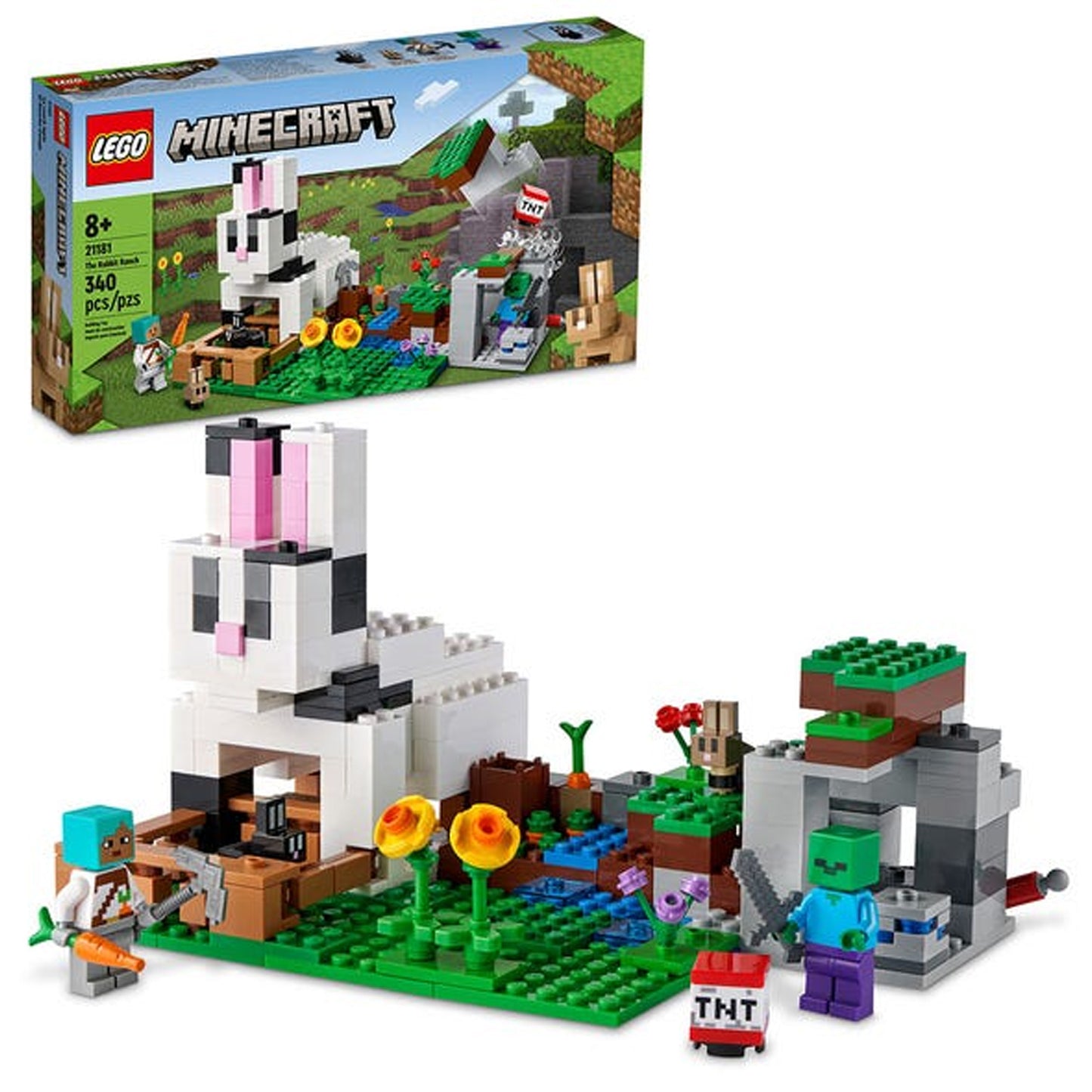 Lego Minecraft El Rancho Conejo 21181 - Crazygames