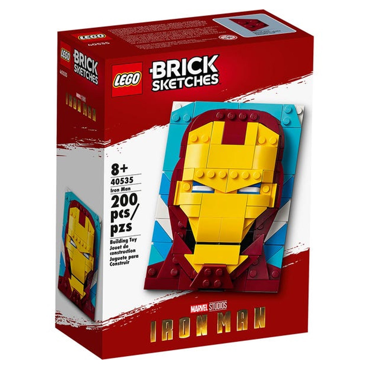 Lego Brick Sketches Marvel Iron Man 200 piezas - Crazygames