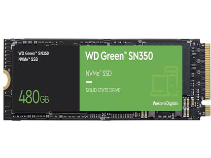 Disco Duro WD 480gb M.2 NVME 2280 Green SN350 WDS480G2G0C