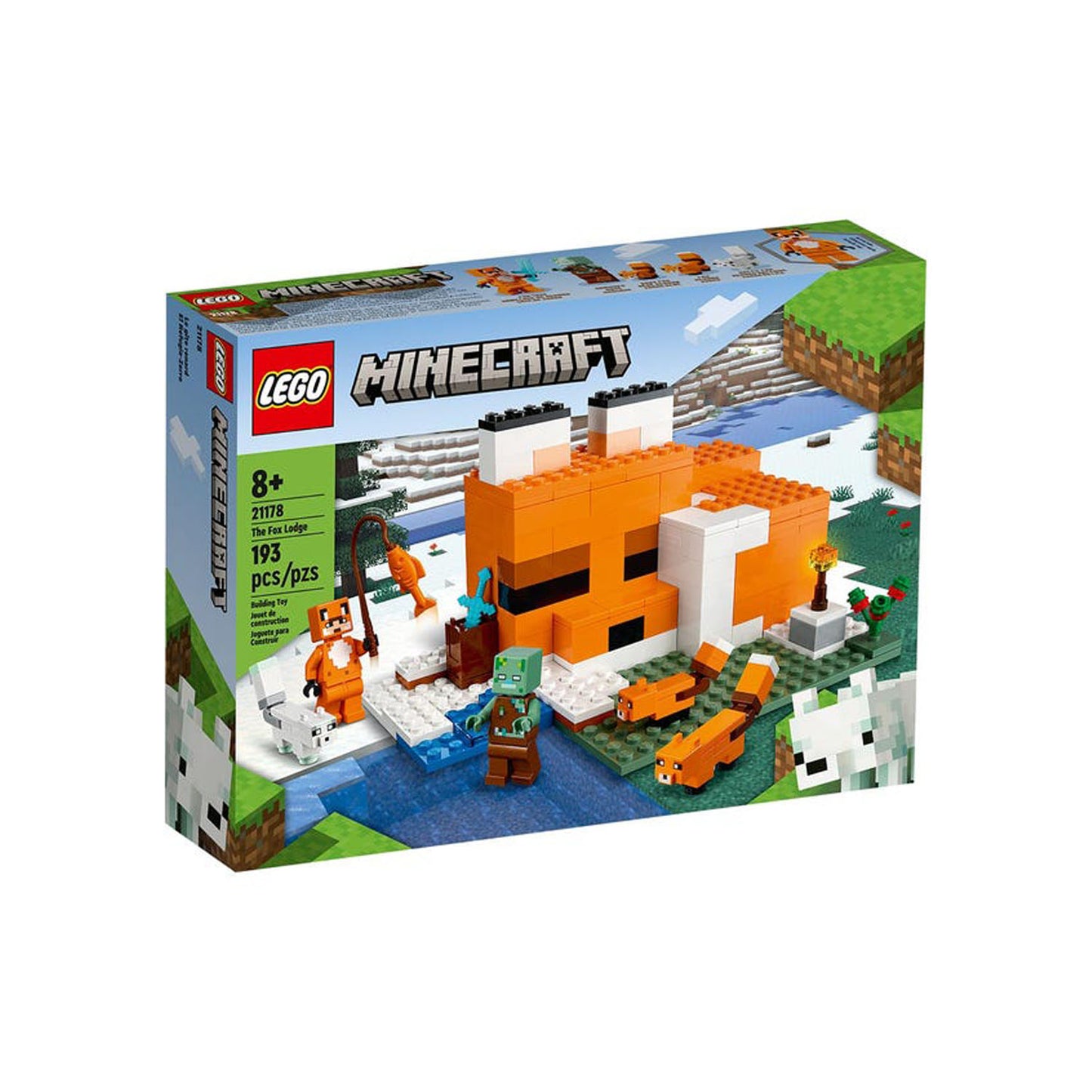 Lego Minecraft El refugio del Zorro 21178 - Crazygames