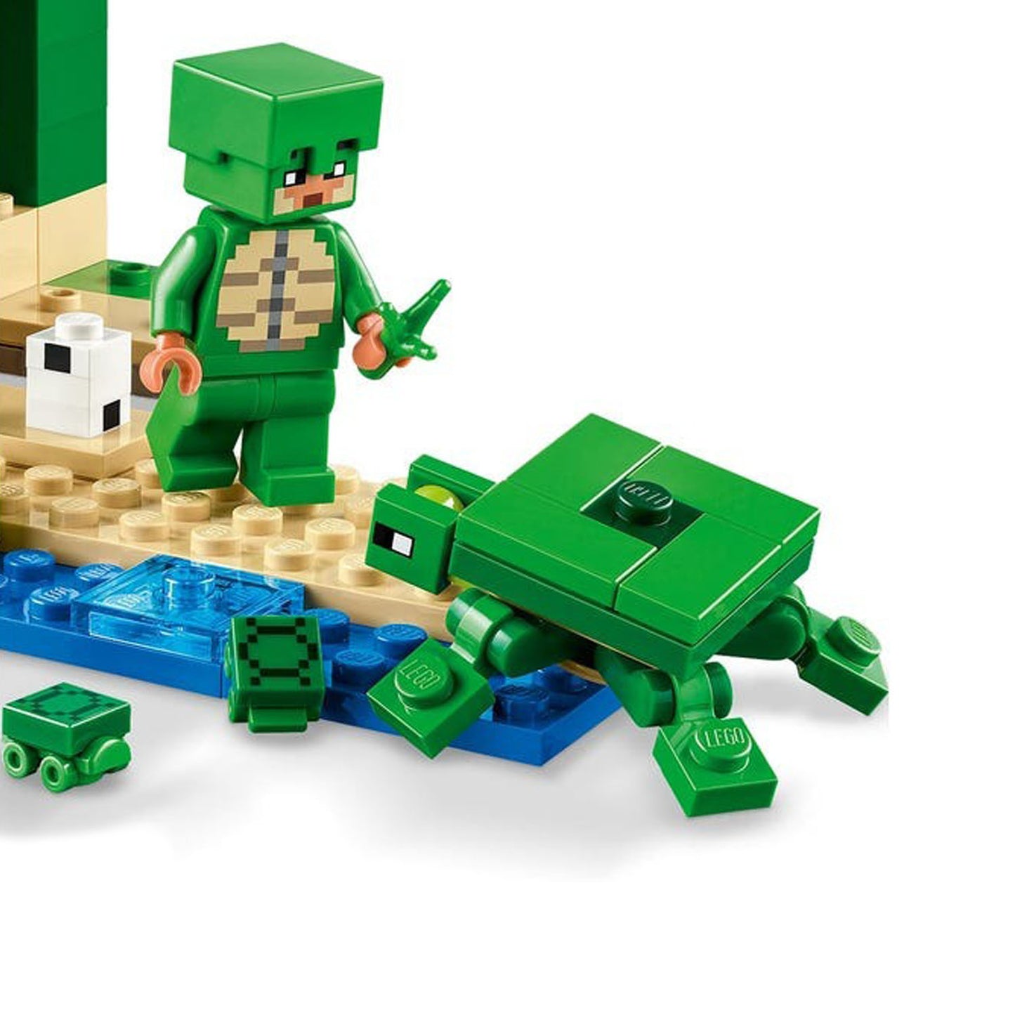 Lego Minecraft La Casa Tortuga De La Playa 21254- Crazygames