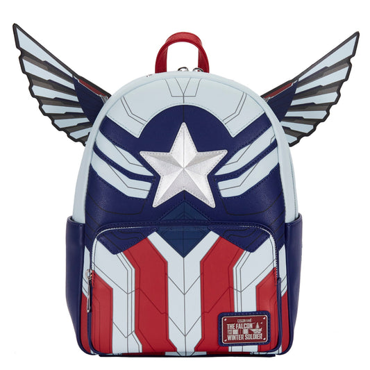 Mochila Loungefly Marvel Falcon Captain America Cosplay