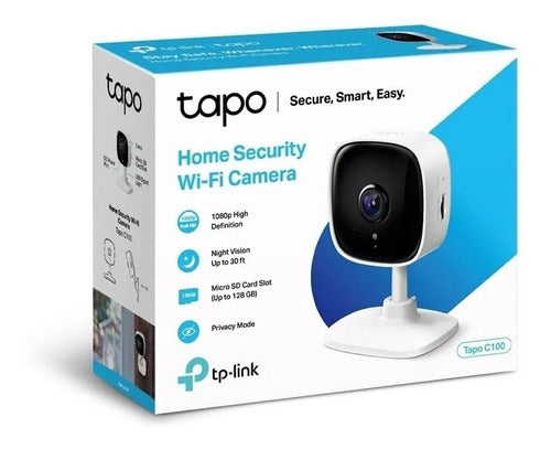 Cámara De Seguridad Tp - Link Wifi Para Casa Tapo C100
