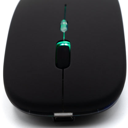 Mouse Inalámbrico y Bluetooth recargable Negro TM100516 - Crazygames