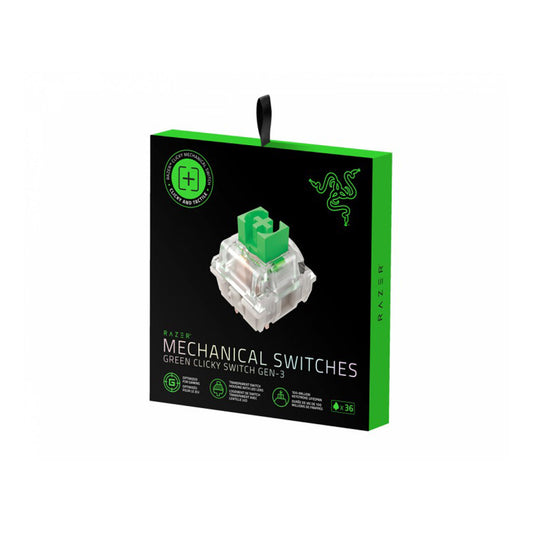 Kit de 36 Switch Razer Green Clicky 3era Generacion 3 pines