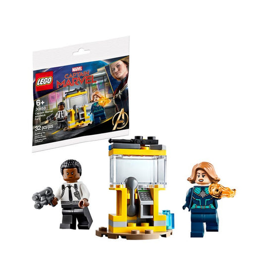 Lego Capitana Marvel Y Nick Fury 30453 - Crazygames