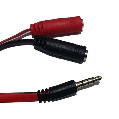 Splitter Cable 2 A 1 Audio 3.5 Sonido Y Micrófono