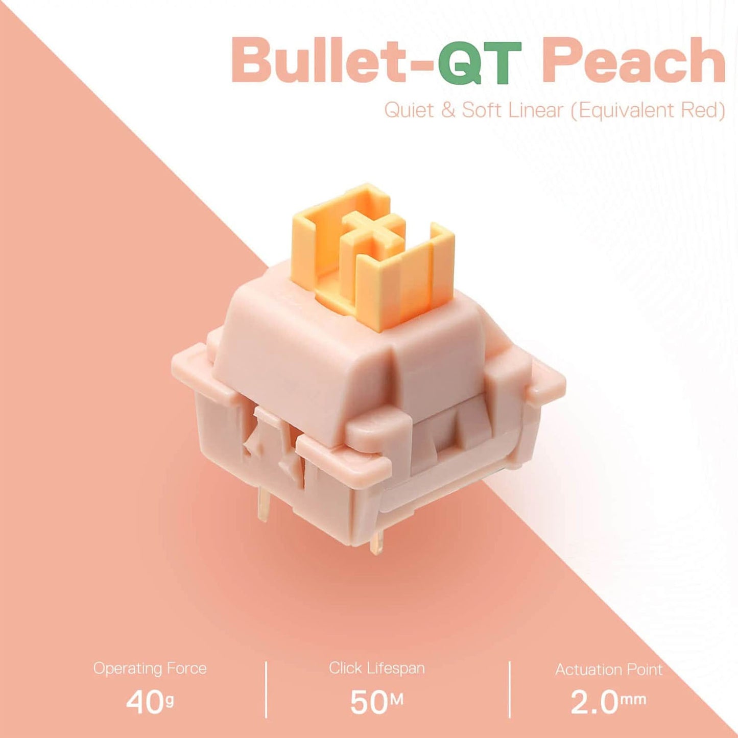 Kit De Switch Peach Soft Tactil Switch Amarillo A113QT