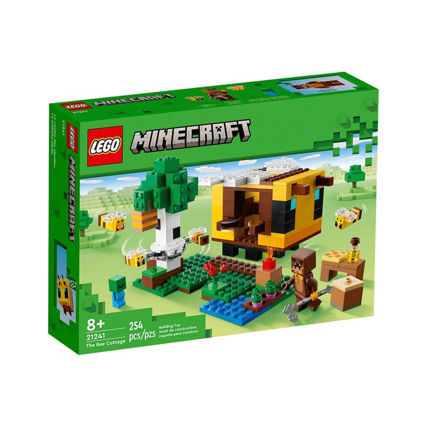 Lego Minecraft La Cabaña Abeja 21241- Crazygames