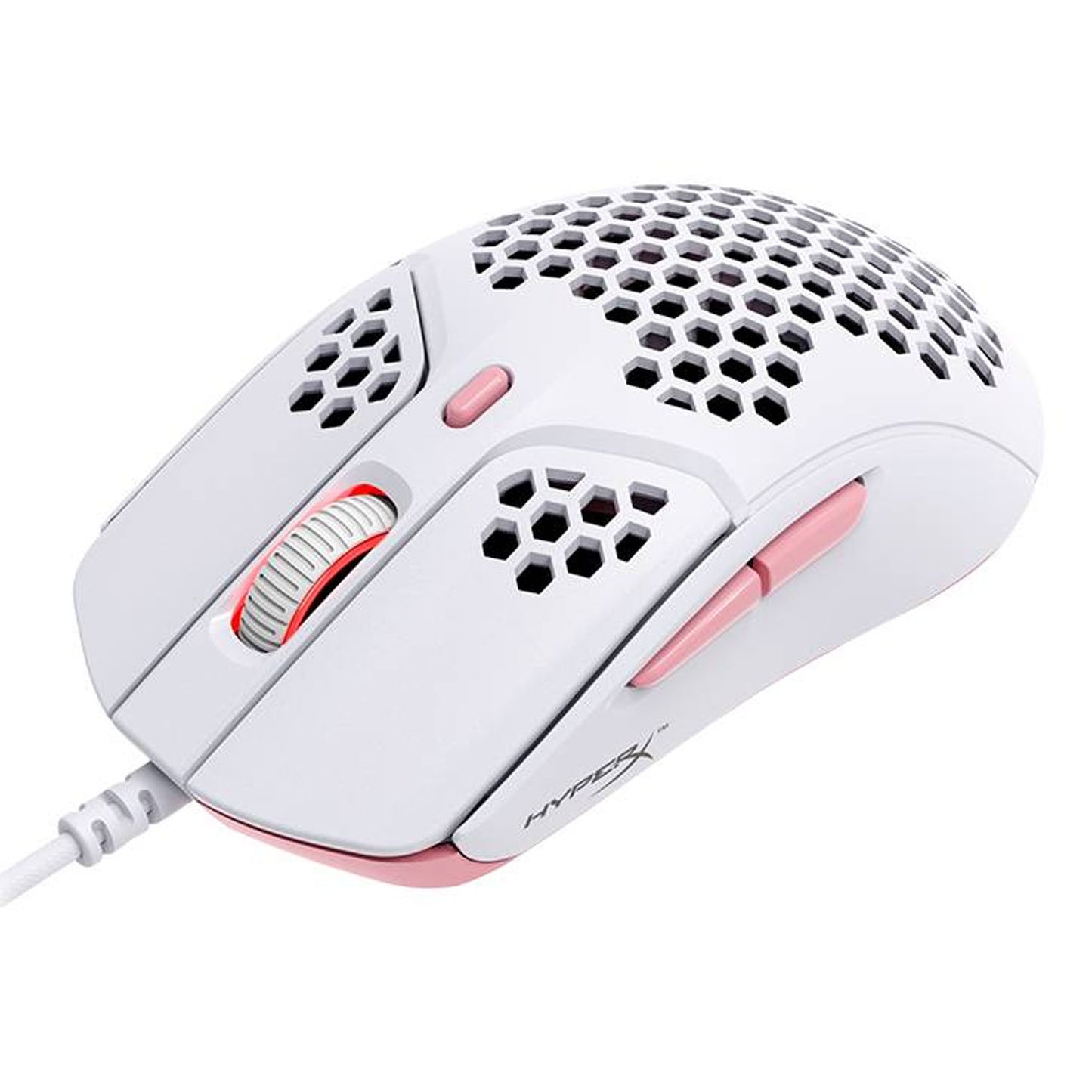 Mouse Gamer Pulsefire Haste RGB Hyperx Blanco/Rosa