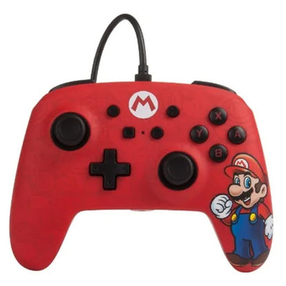 Control Pro Alámbrico Switch Super Mario Red Power A