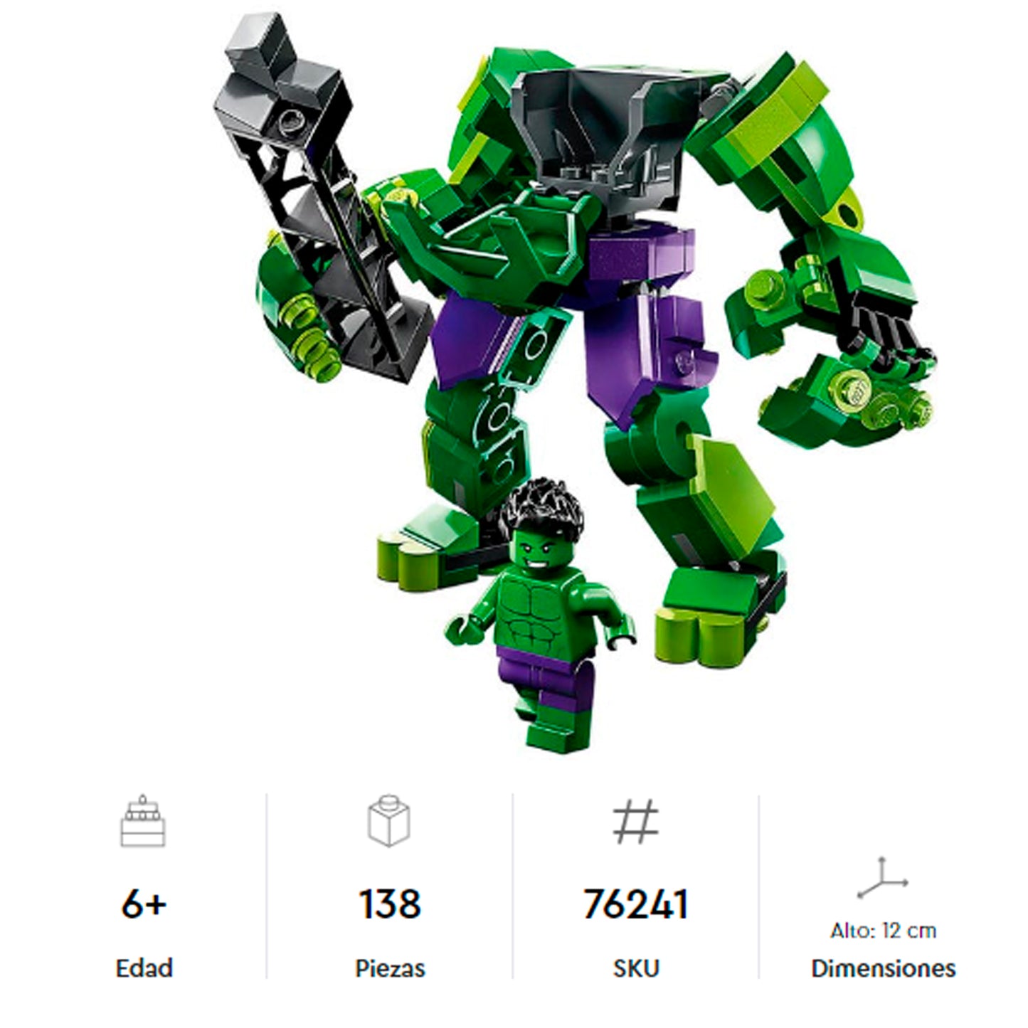 Lego Marvel Armadura Robotica De Hulk 76241 - Crazygames
