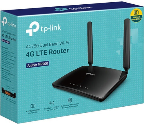 Router 4g Lte Inalámbrico De Doble Banda Tp-link Mr200