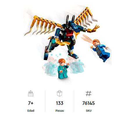 Lego Marvel Asalto Aereo De Los Eternos 76145 - Crazygames