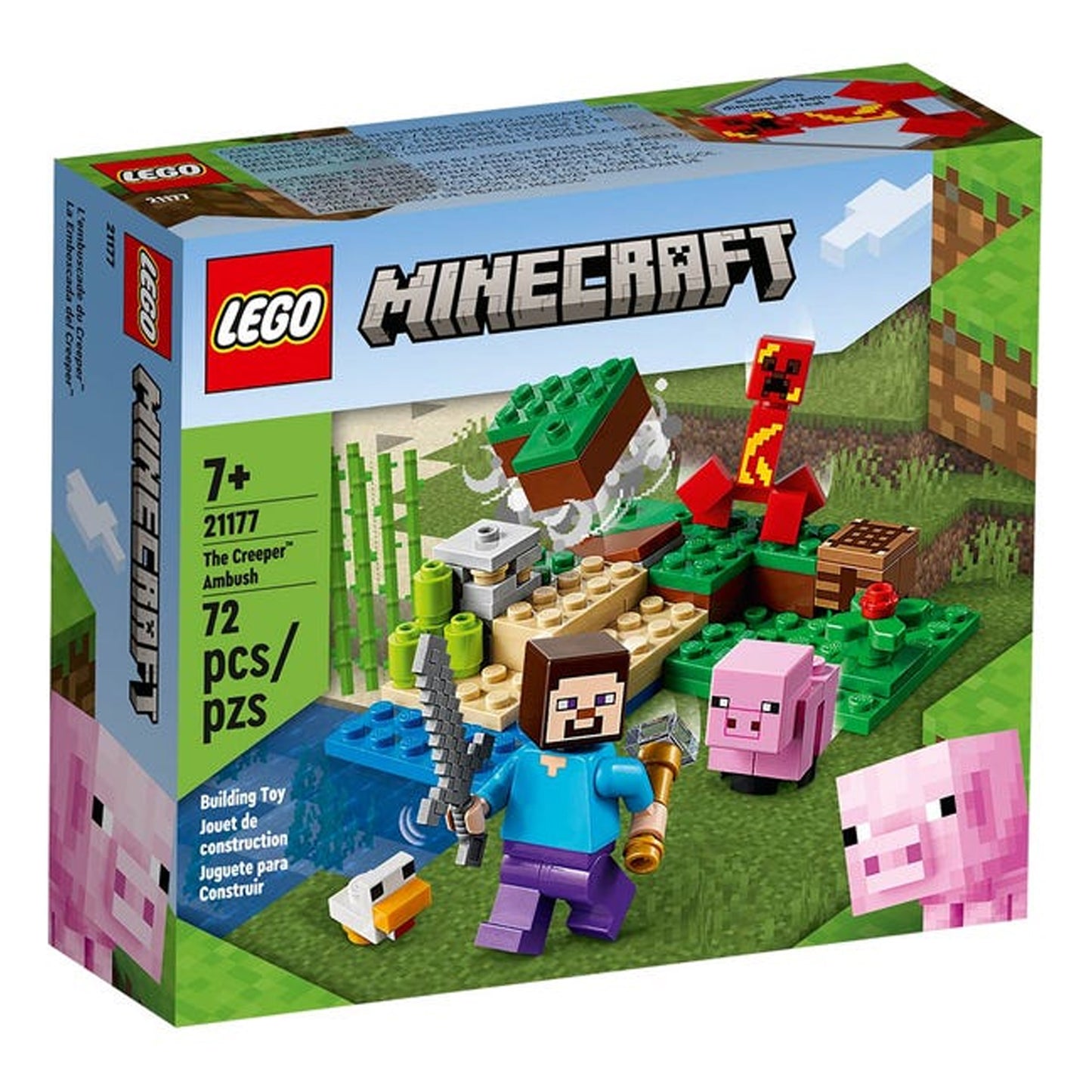 Lego Minecraft La Emboscada Del Ceeper 21177 - Crazygames