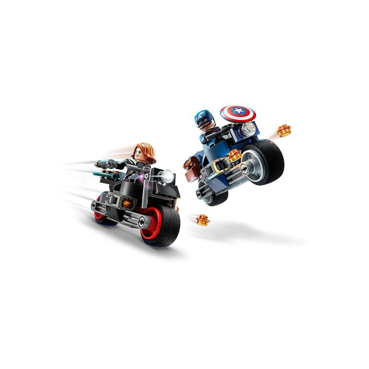 Lego Marvel Moto De Black Widow Y El Capitan America 76260