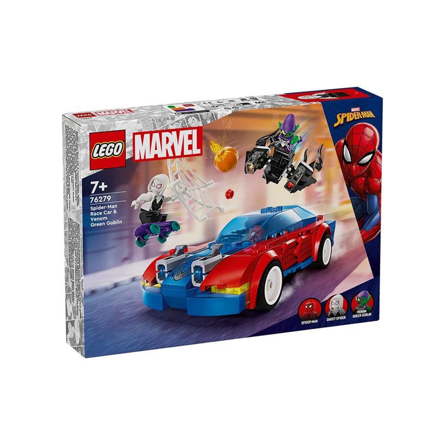 Lego Marvel Auto De Carreras De Spiderman Y Duende Verde