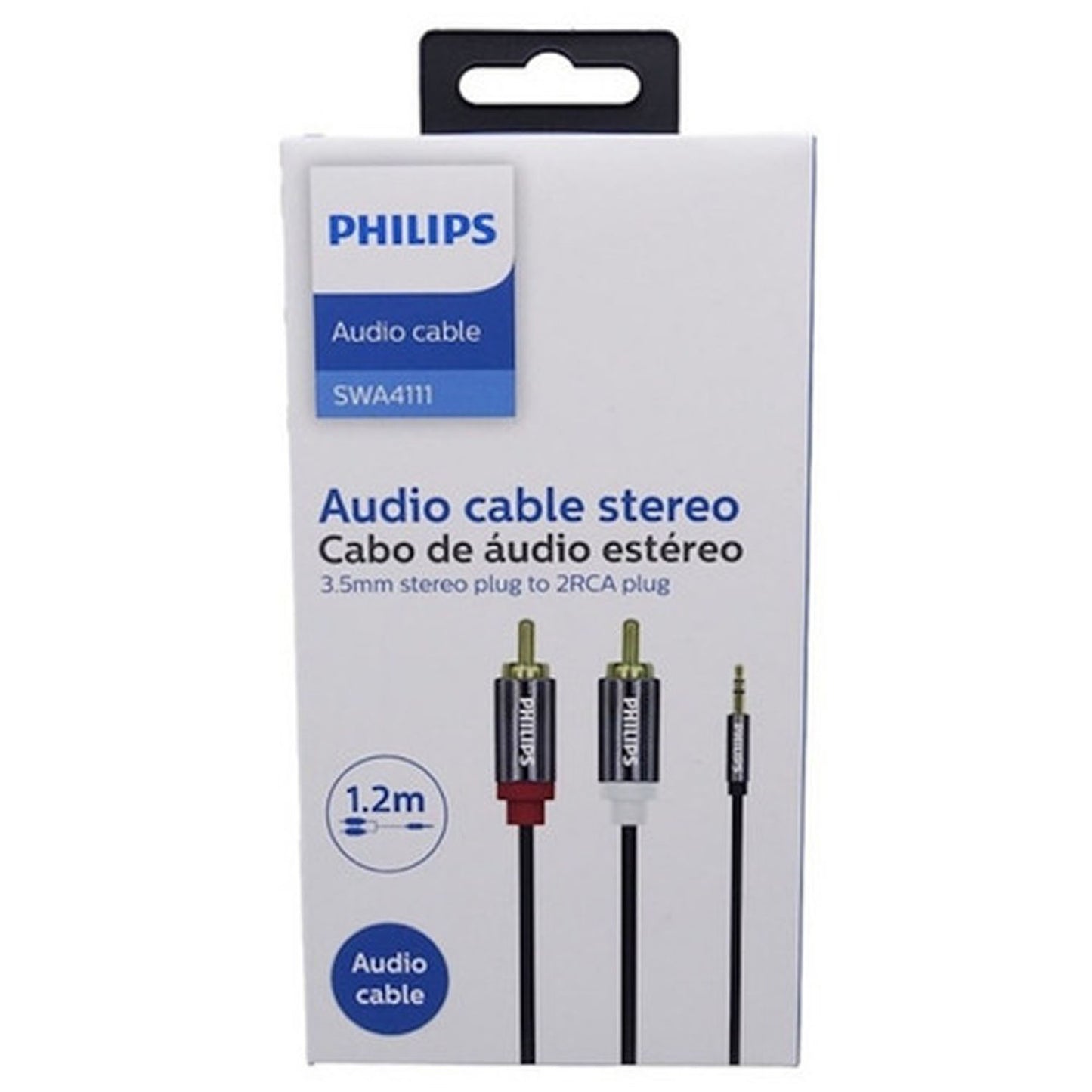Cable Auxiliar Philips 3.5mm A Rca 1.2 Metros - Crazygames