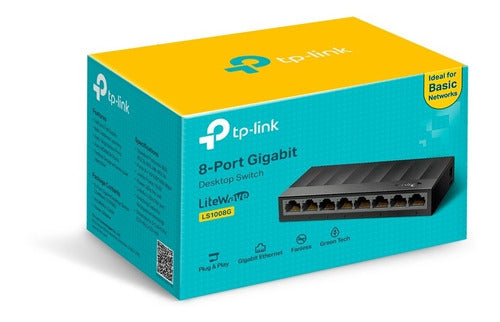 Switch De 8 Puertos Gigabit Tp-link Ls1008g - Crazygames