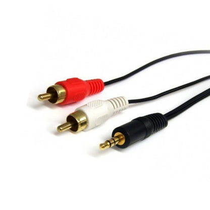 Cable Audio Jack 3.5 A 2 Plus Rca Macho 1.8 Metros