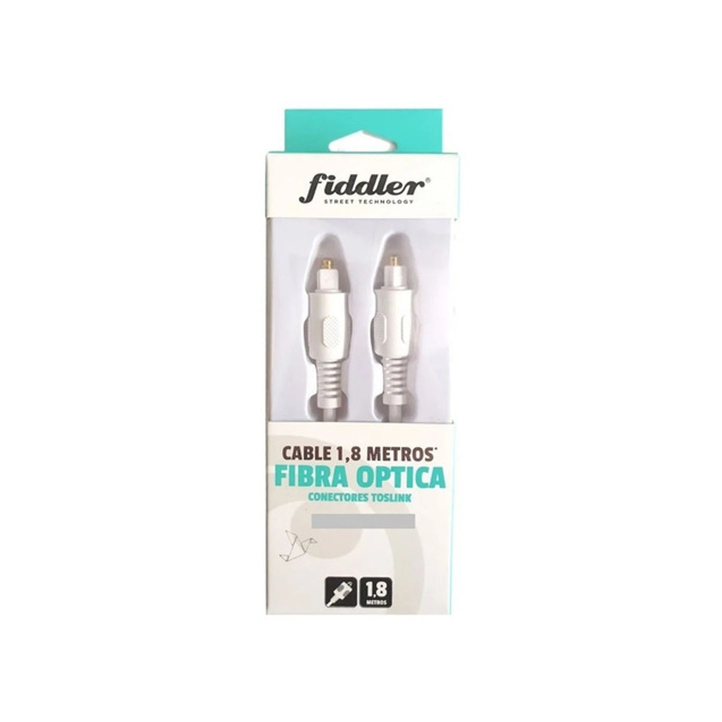 Cable Fibra Optica 1.8mts Conectores Toslink Fiddler