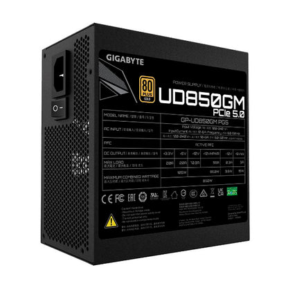 Fuente De Poder Gibagyte Modular 850W 80Plus Gold UD850GM