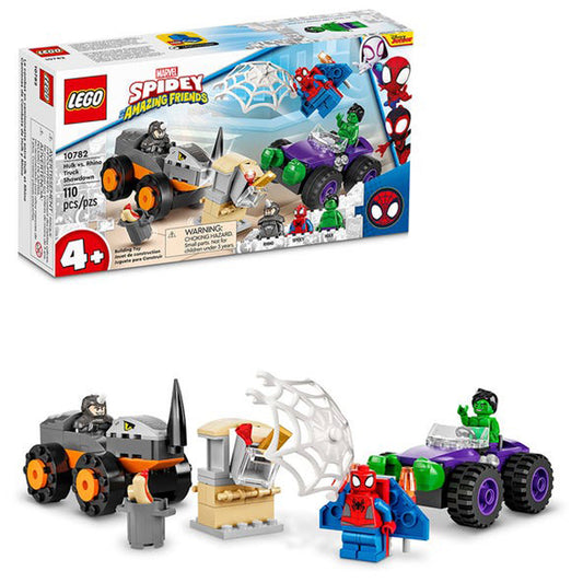 Lego Spidey Camiones de Combate De Hulk Y Rino 10782
