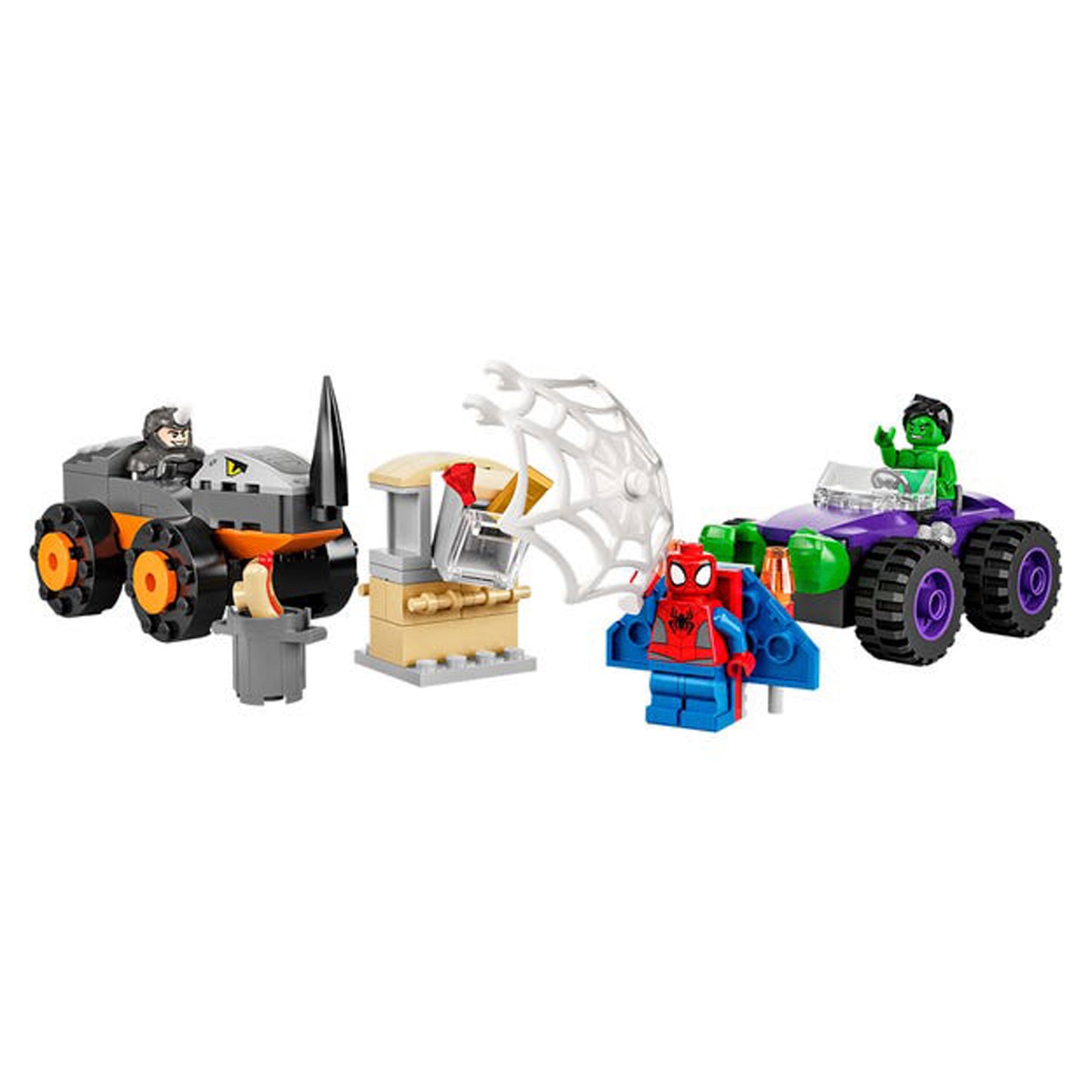Lego Spidey Camiones de Combate De Hulk Y Rino 10782