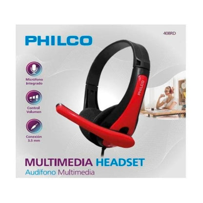 Audifono Multimedia Philco 408rd Con Microfono - Crazygames
