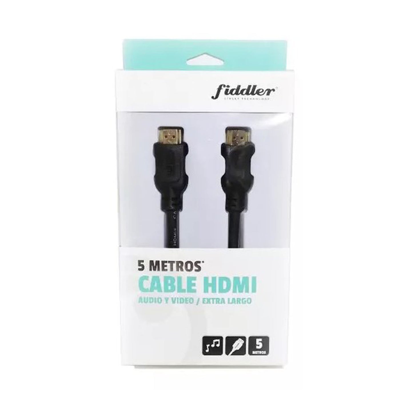 Cable HDMI Extra Largo 5MTS Fiddler FD-3350PRO - Crazygames