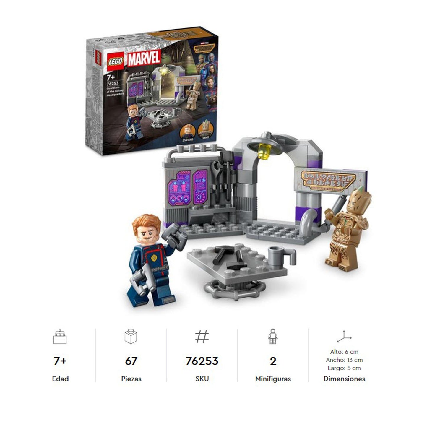 Lego Marvel Base De Los Guardianes De La Galaxia 76253