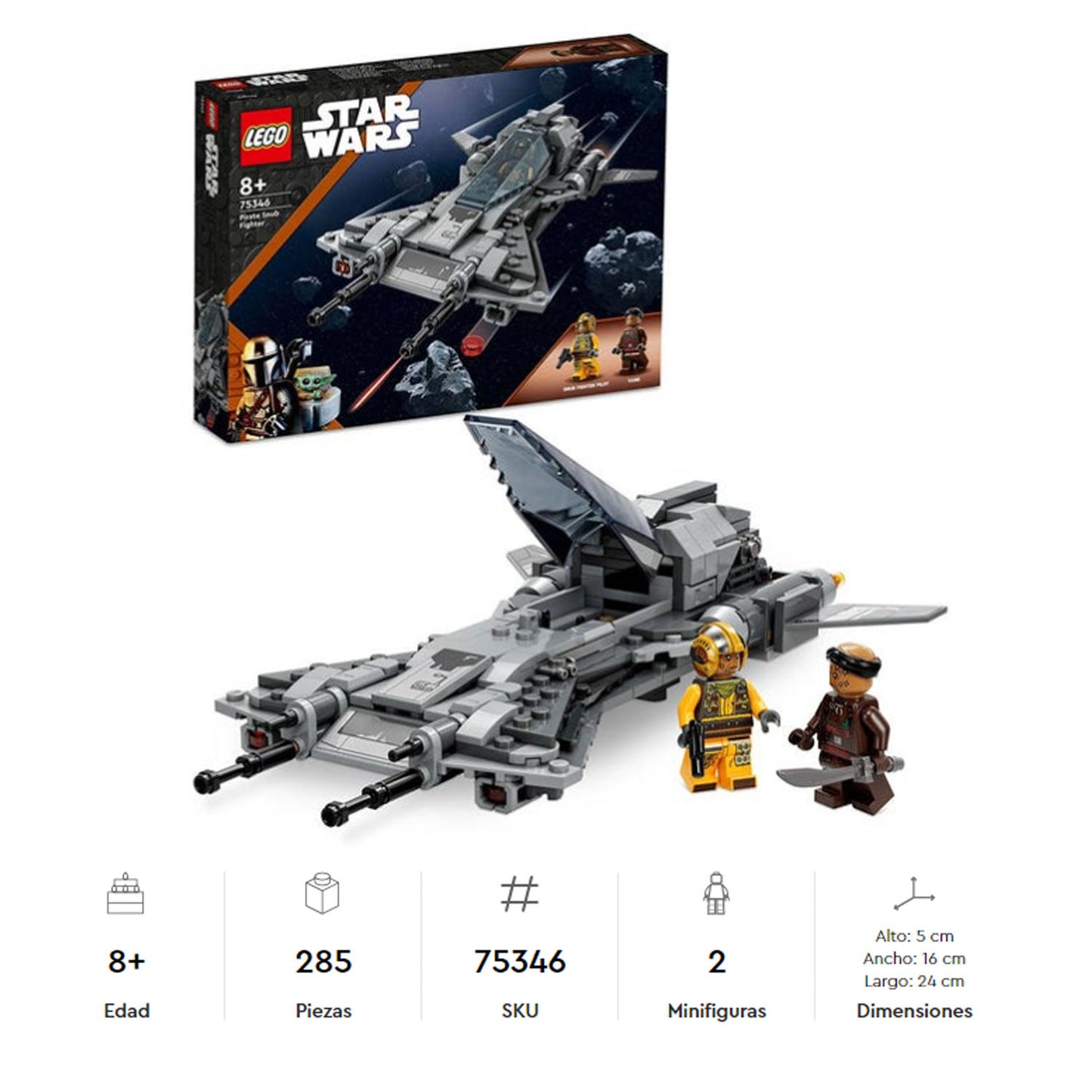Lego Star Wars Caza Snub Pirata 75346 - Crazygames