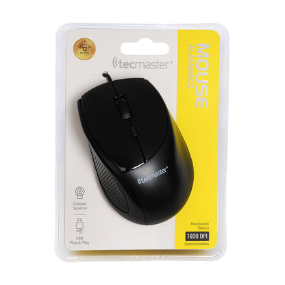 Mouse Cableado DPI Ajustable TM-MO360 Negro - Crazygames