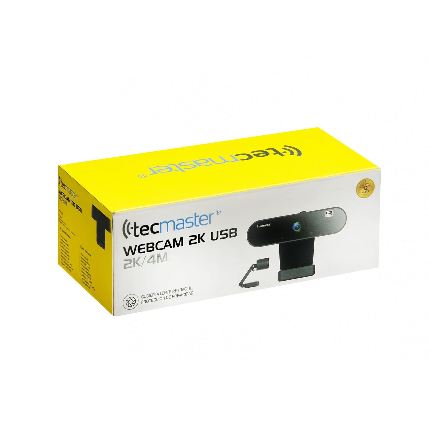 Webcam Res QHD 2k 4mpx Con Tripode Tecmaster Tm-100515